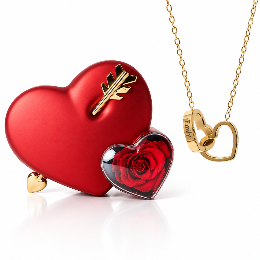 Amour éternel et collier personnalisé
