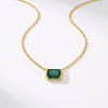 Collier Émeraude Délicat